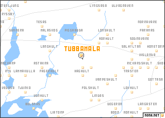 map of Tubbamåla