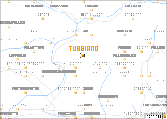 map of Tubbiano