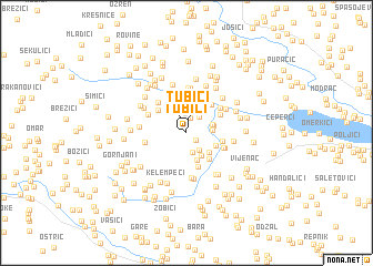 map of Tubići