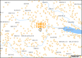 map of Tubići