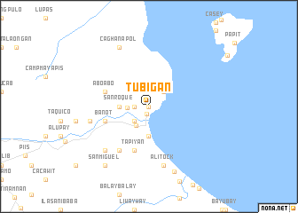 map of Tubigan