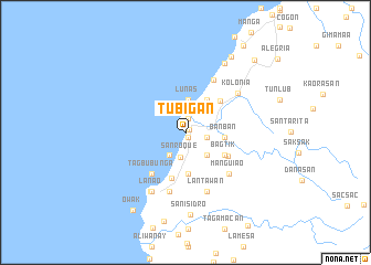 map of Tubigan