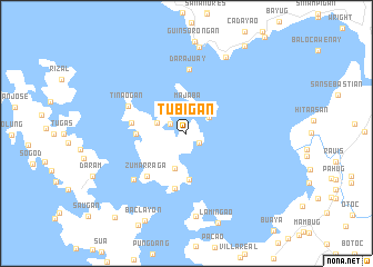 map of Tubigan