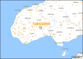 map of Tubig Samin