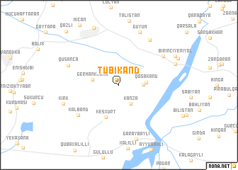 map of Tubikǝnd