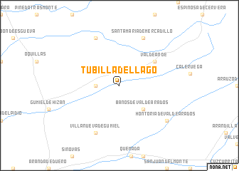 map of Tubilla del Lago