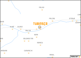 map of Tubinsca