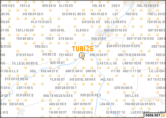 map of Tubize