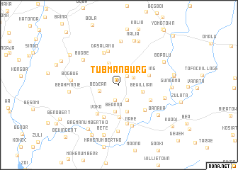 map of Tubmanburg