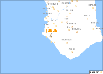 map of Tubog