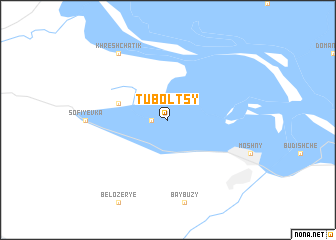 map of Tubolʼtsy