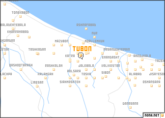 map of Tūbon