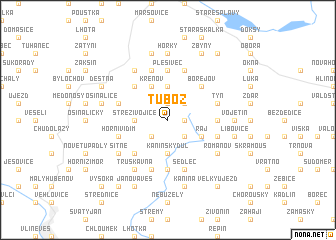 map of Tubož