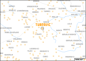 map of Tubravić