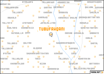 map of Ţūbū Fawqānī