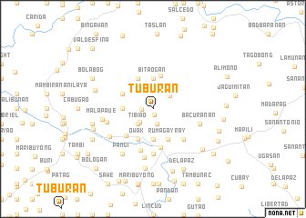 map of Tuburan