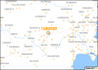 map of Tuburan