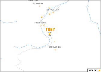 map of Tuby