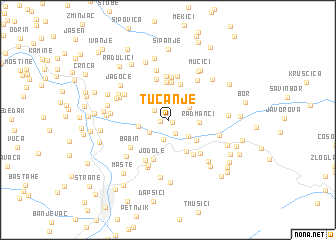 map of Tucanje
