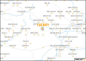 map of Tučapy