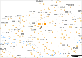 map of Tučep