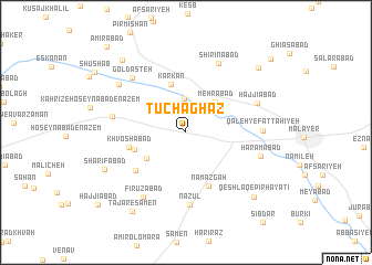 map of Tūchaghāz
