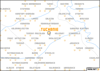 map of Tuchanie