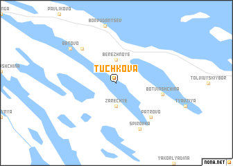 map of Tuchkova