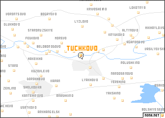 map of Tuchkovo