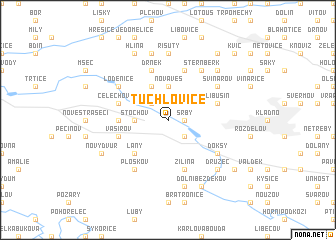 map of Tuchlovice