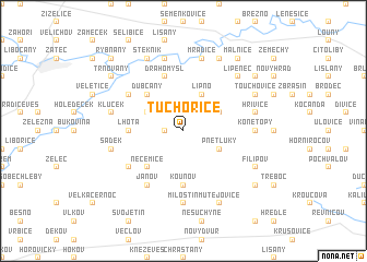 map of Tuchořice