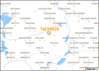 map of Tuchorza