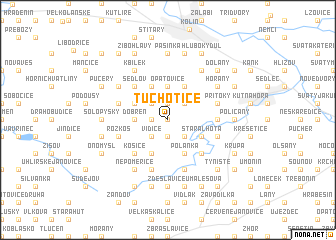 map of Tuchotice