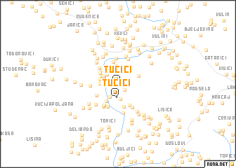 map of Tučići