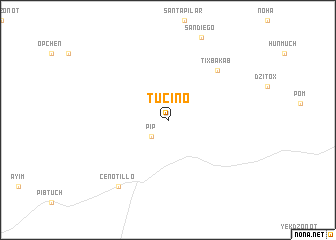 map of Tucino