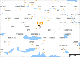 map of Tūči