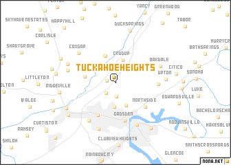 map of Tuckahoe Heights