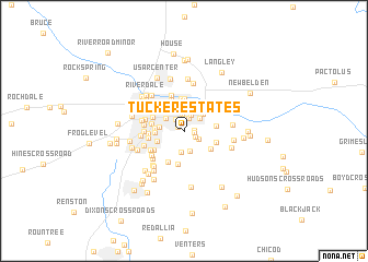 map of Tucker Estates