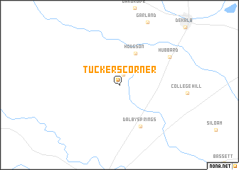 map of Tuckers Corner