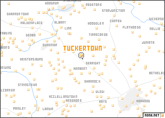 map of Tuckertown