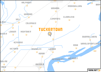 map of Tuckertown