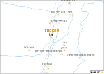 map of Tucker