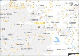 map of Tucker