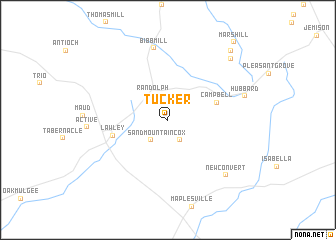 map of Tucker