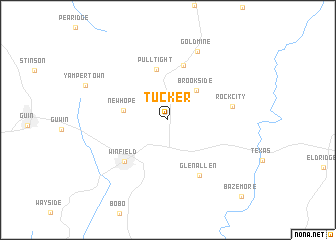 map of Tucker