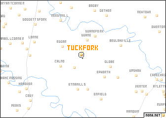 map of Tuck Fork