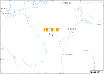 map of Tucklan