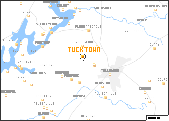 map of Tucktown