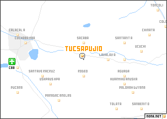 map of Tucsapujio