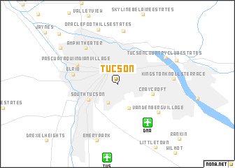 map of Tucson